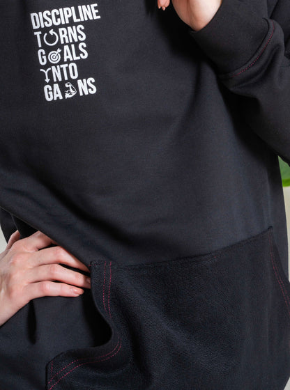 Discipline Hoodie & White Baggy Pants