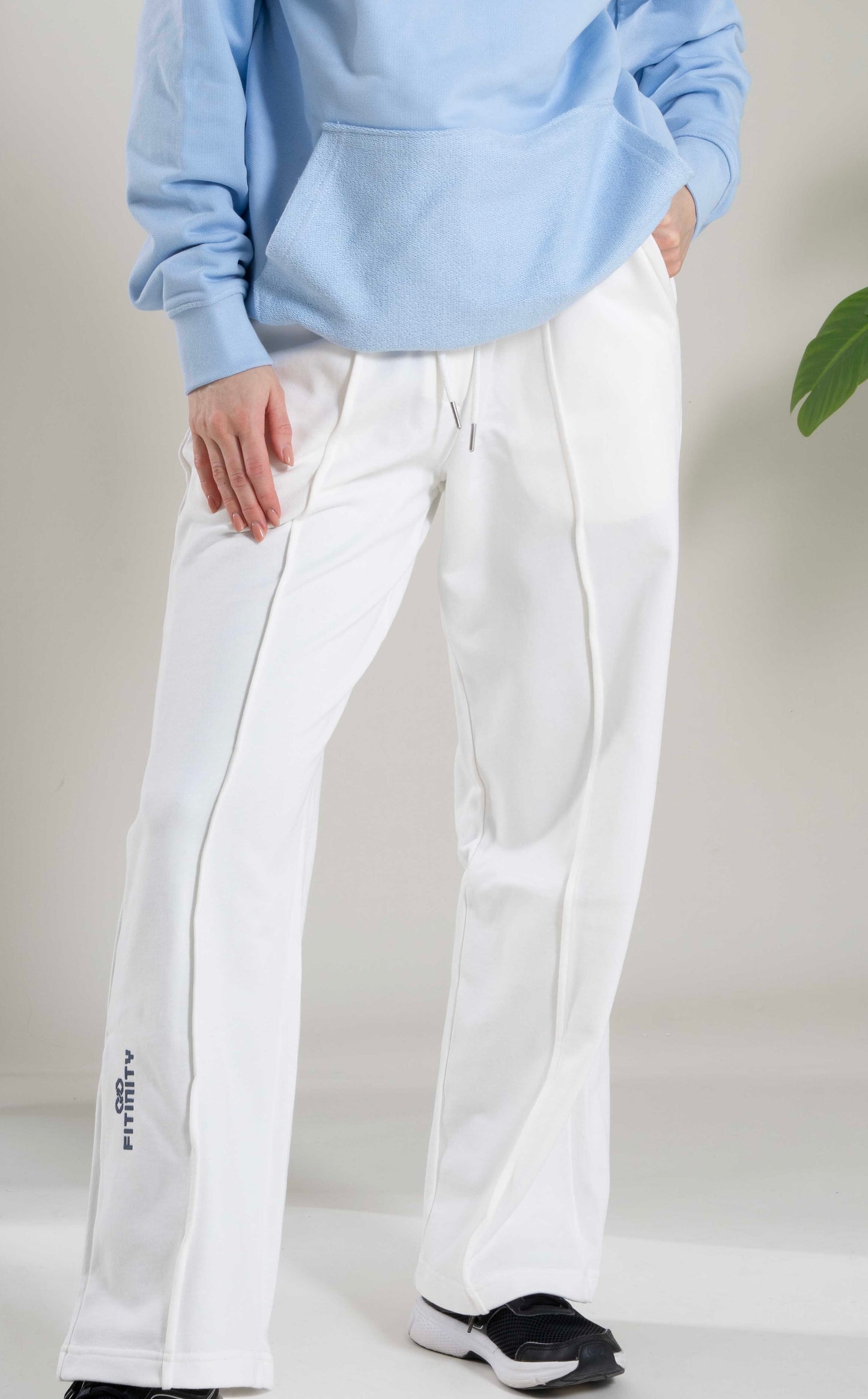 Consistency Hoodie & White Baggy Pants