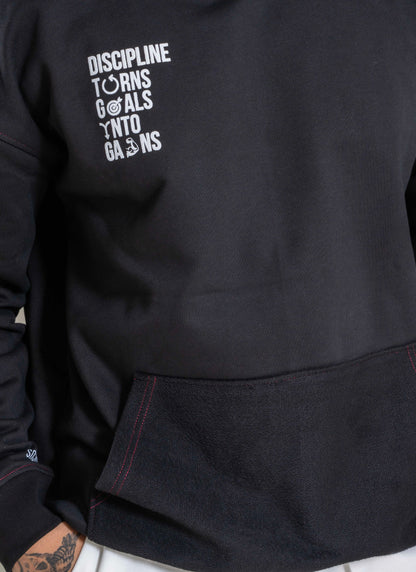 Discipline Hoodie & White Baggy Pants